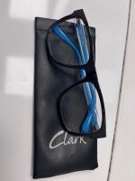 GLASSES WITH CLARK BRANDED COVER